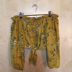 Floral off the shoulder top